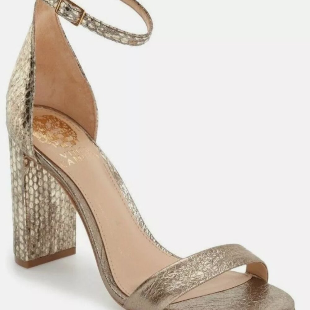 Vince Camuto Mairana Gold Nugget NIB Size 10